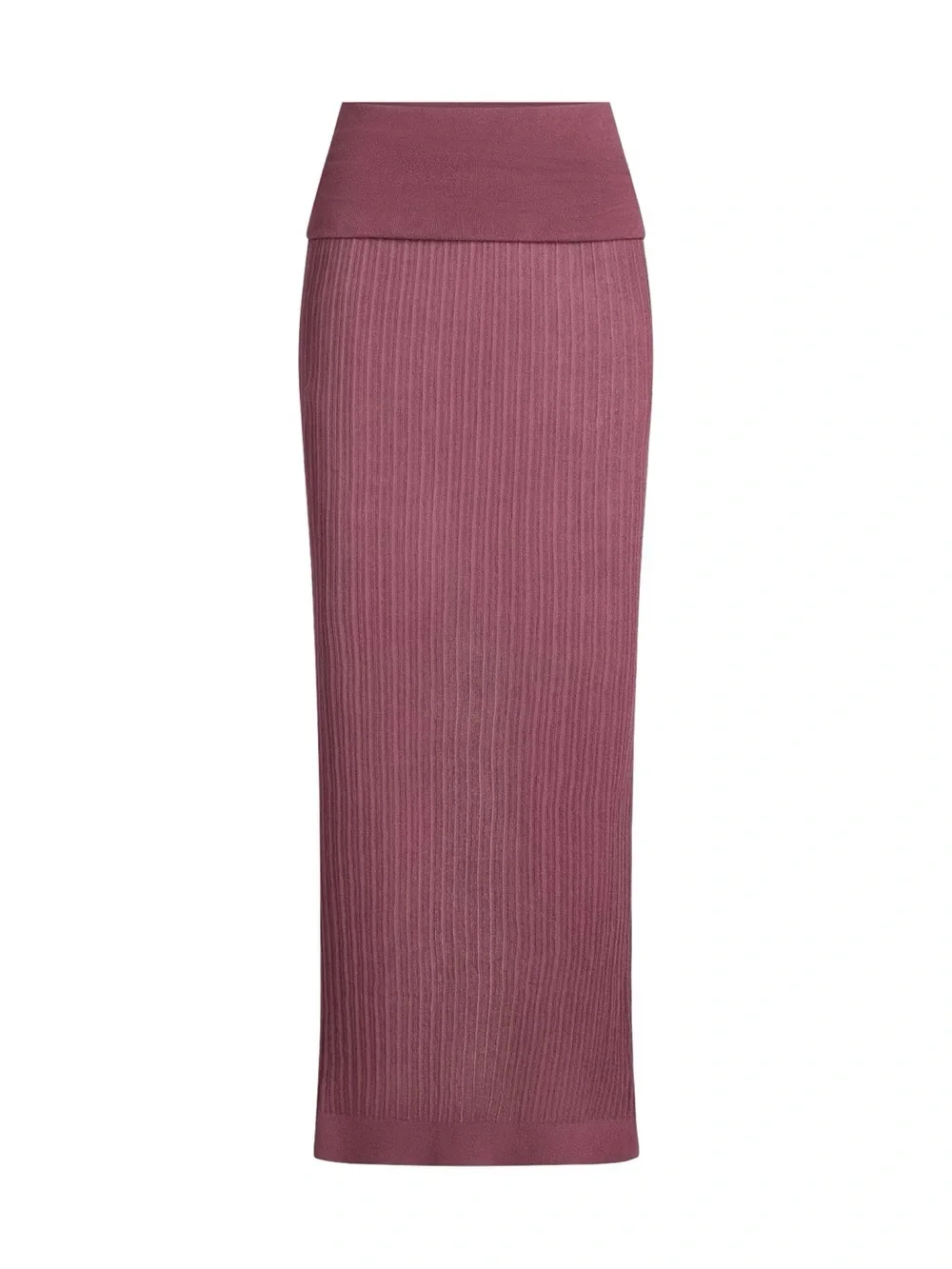 SKIMS Sheer Knit Fold Over Maxi Skirt (Size: L)